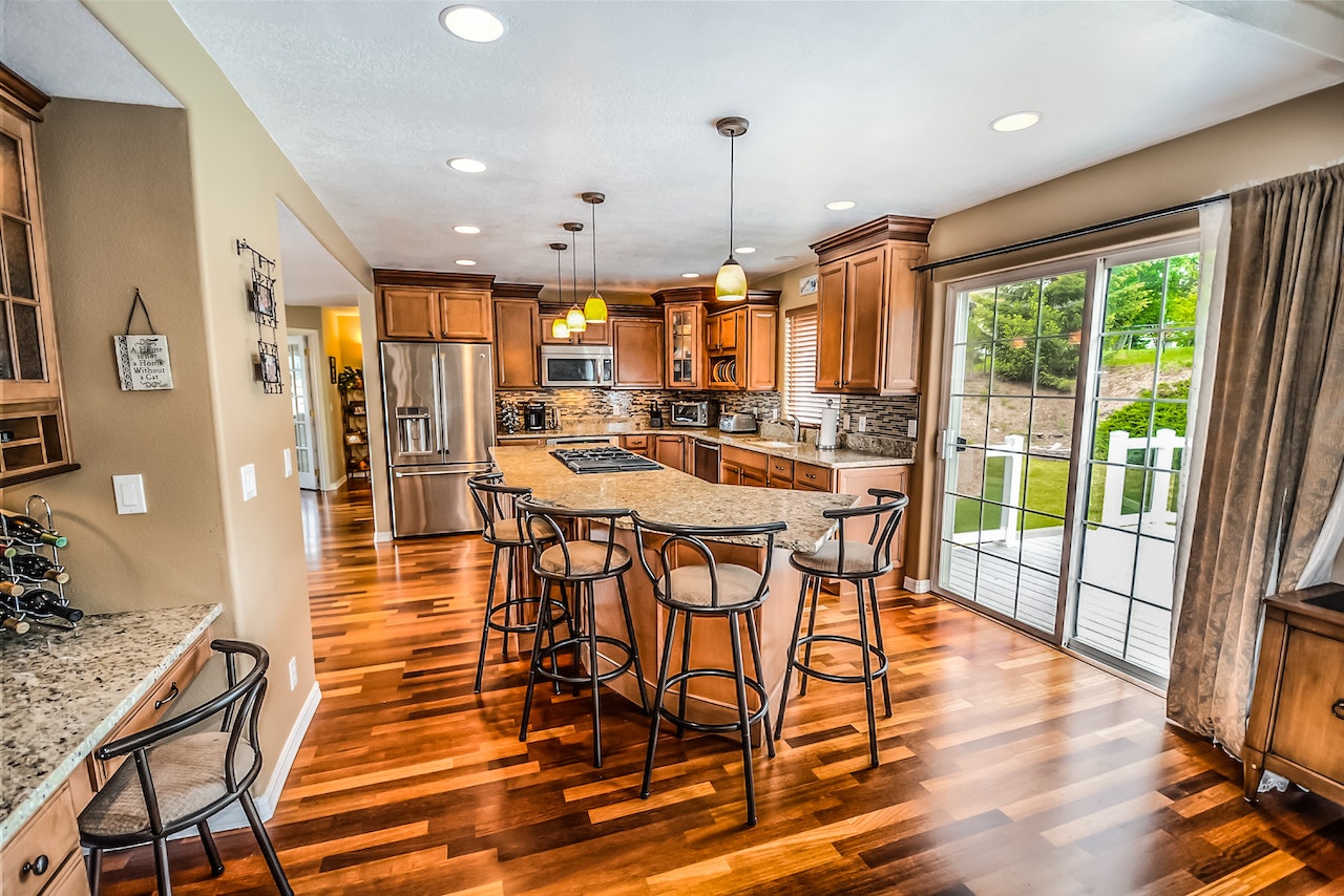 kitchen remodel with new lighting