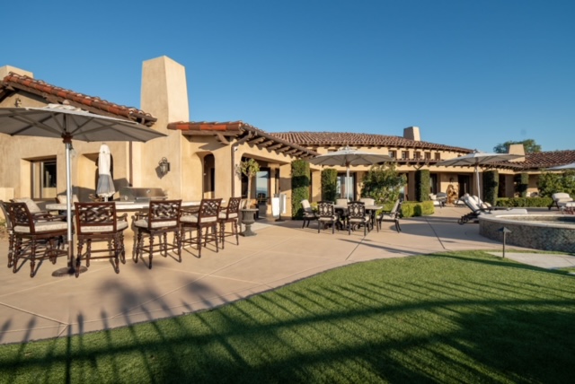 Backyard Landscape and seating.